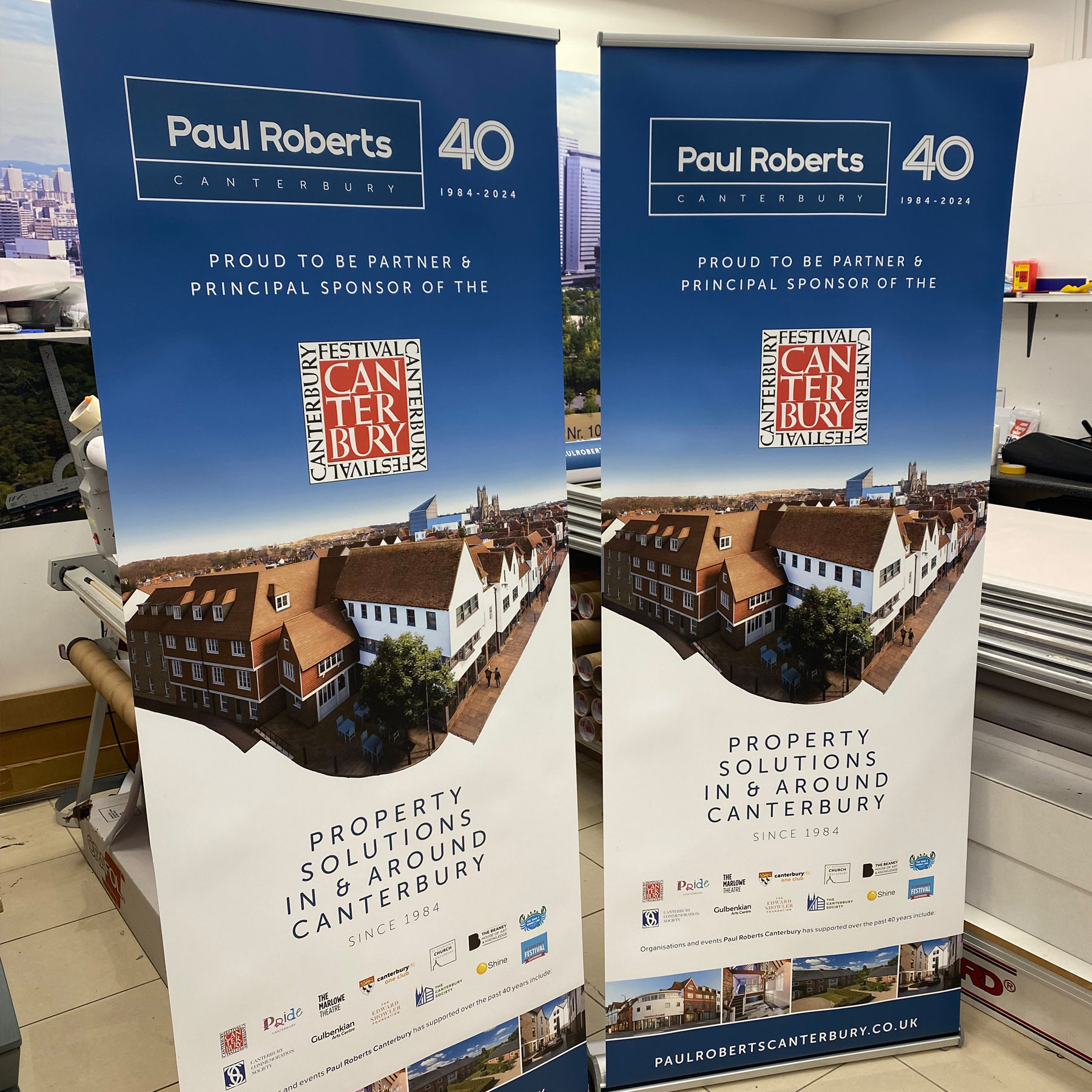 High-Quality Roller Banner Printing in Canterbury